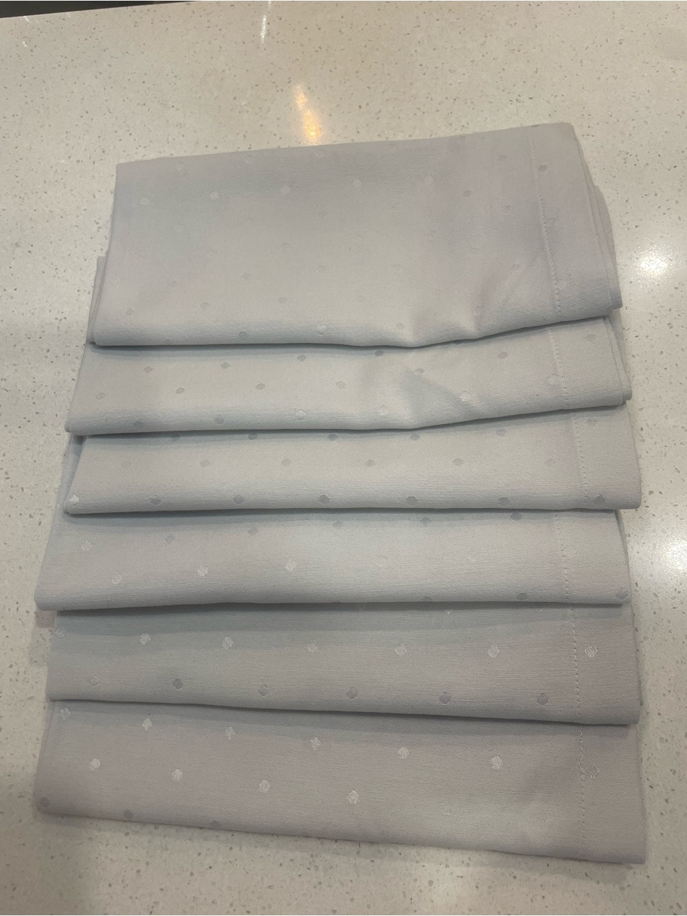 kate spade Gray Dot Dinner Napkins (6)